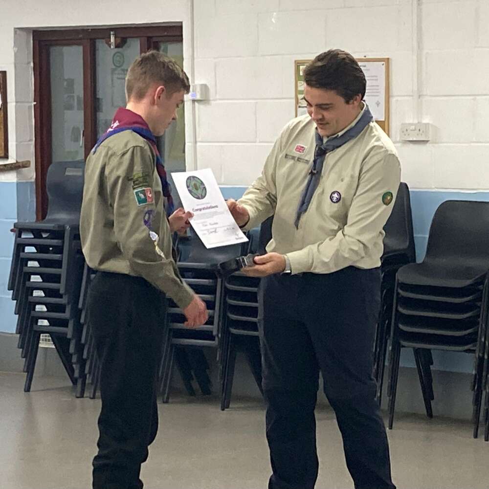 Alex - Awarded Young Leader Belt!